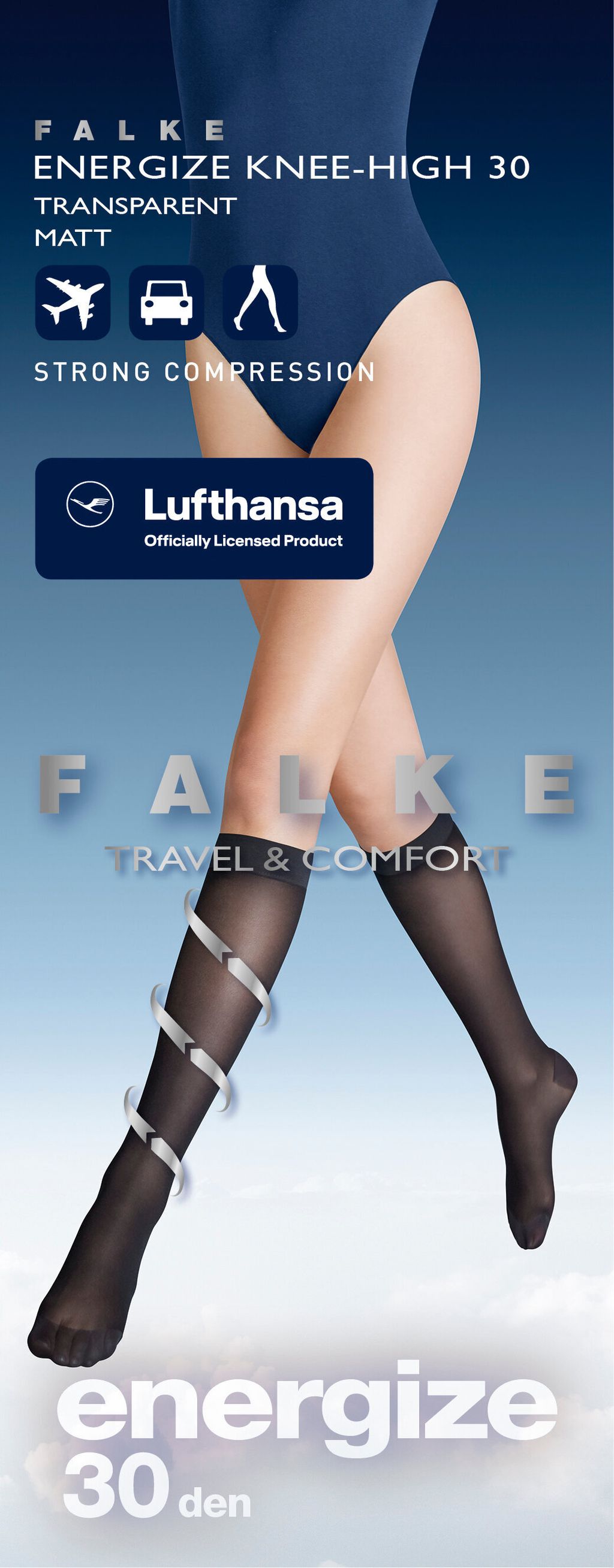 Energize 30 DEN Women Knee-high Socks