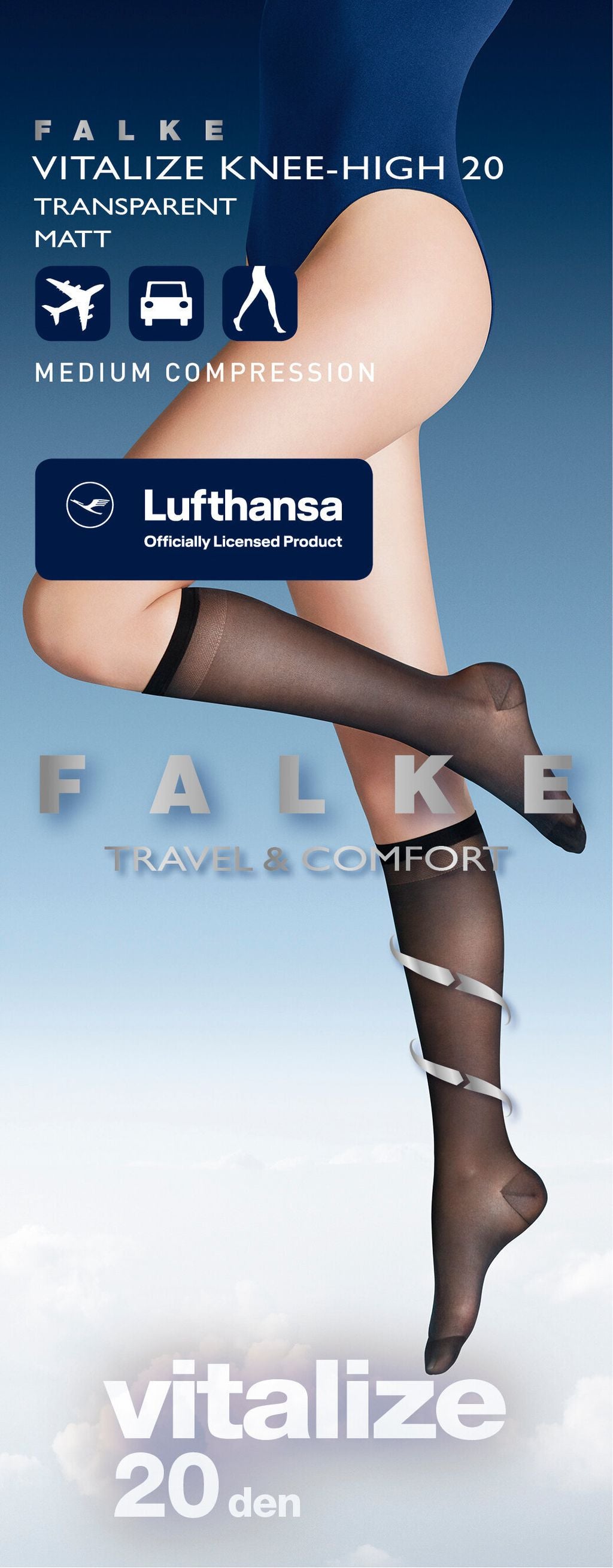 Vitalize 20 DEN Women Knee-high Socks