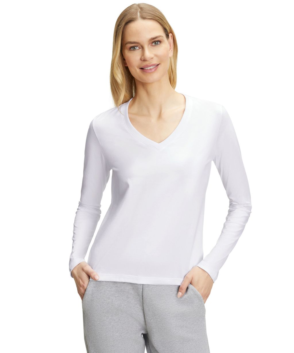 Women Long sleeve shirt V-neck