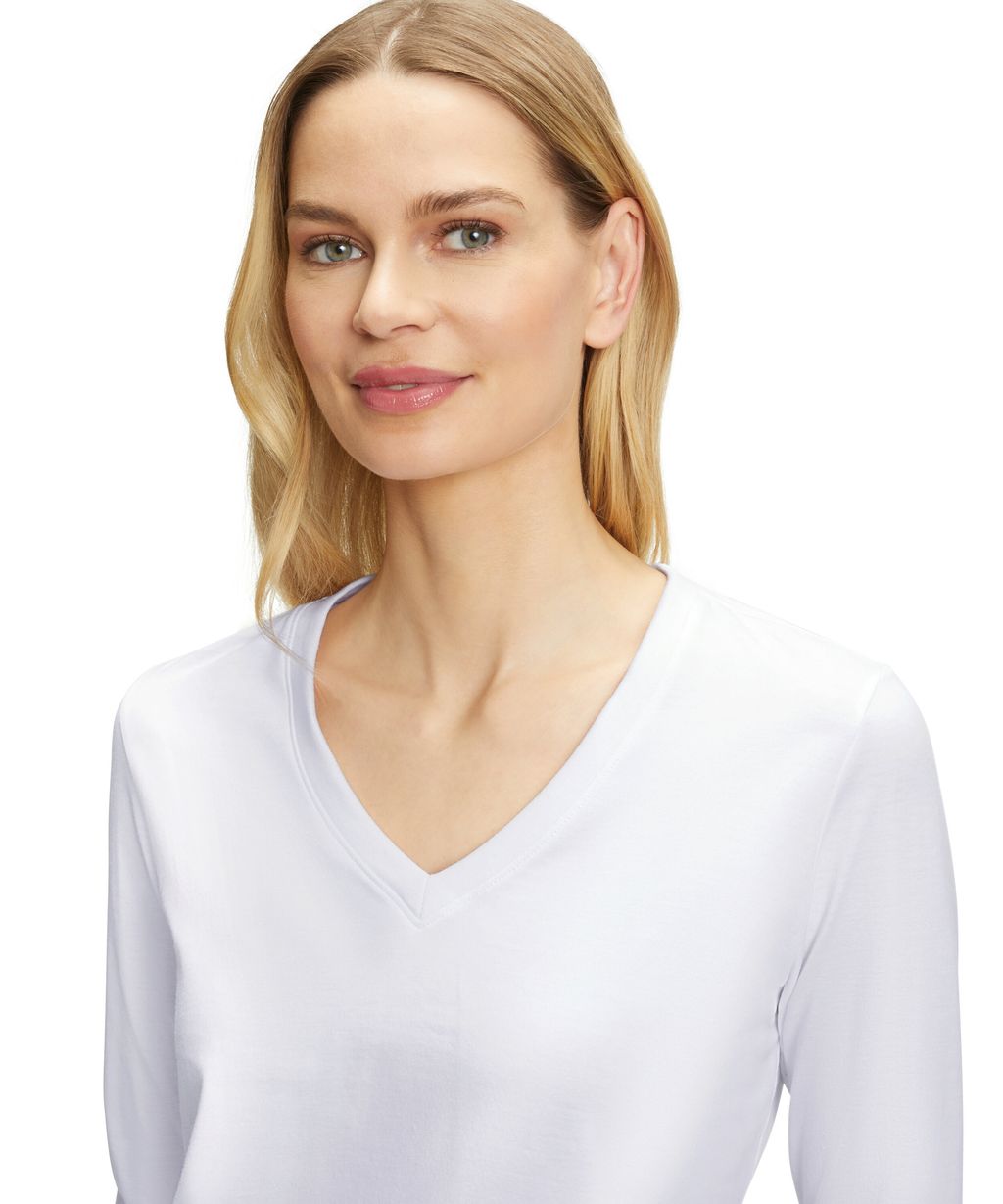 Women Long sleeve shirt V-neck