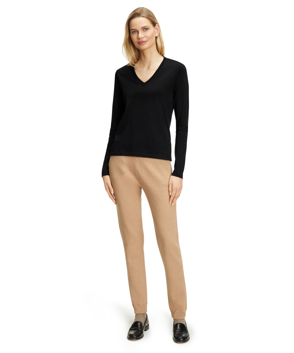 Women Long sleeve shirt V-neck