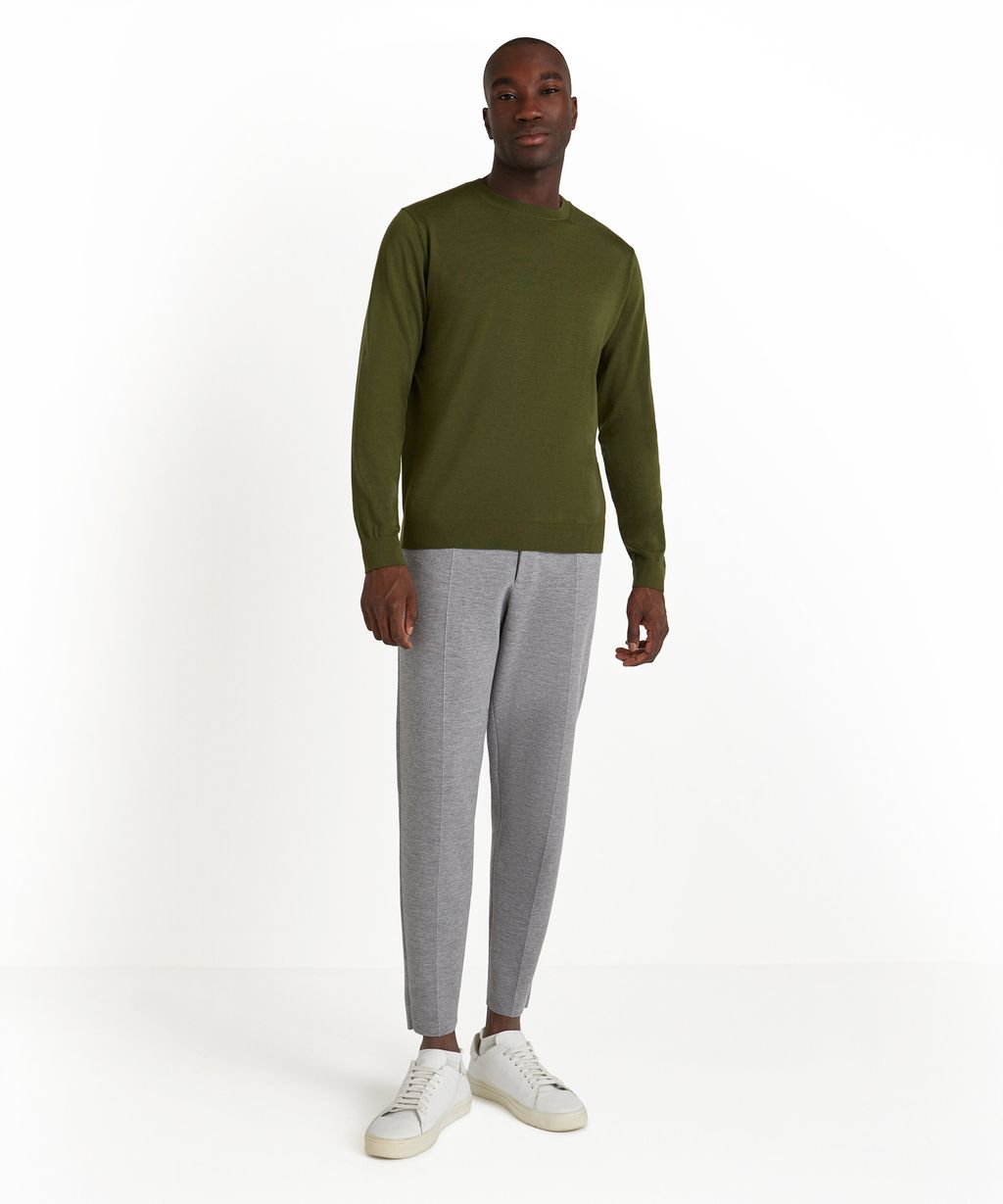 Men Pullover Round-neck