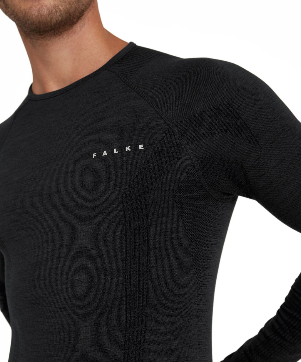 قميص رجالي بأكمام طويلة من Wool-Tech