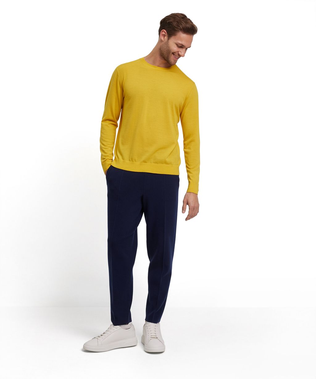 Men Pullover Round-neck