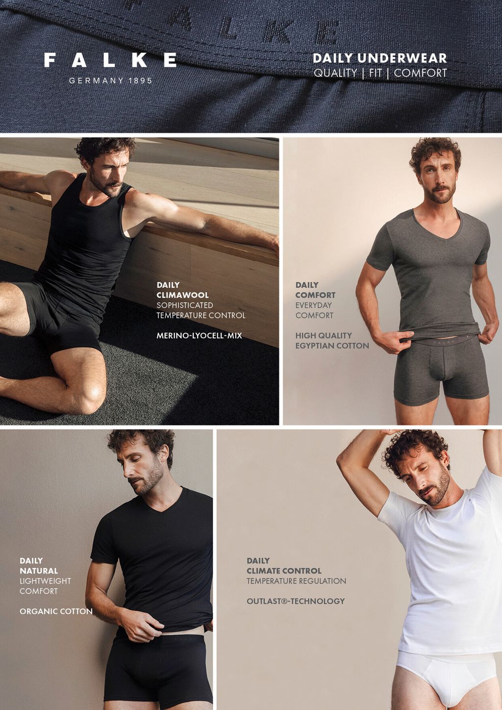 Men T-Shirt V-neck Daily Climate Control