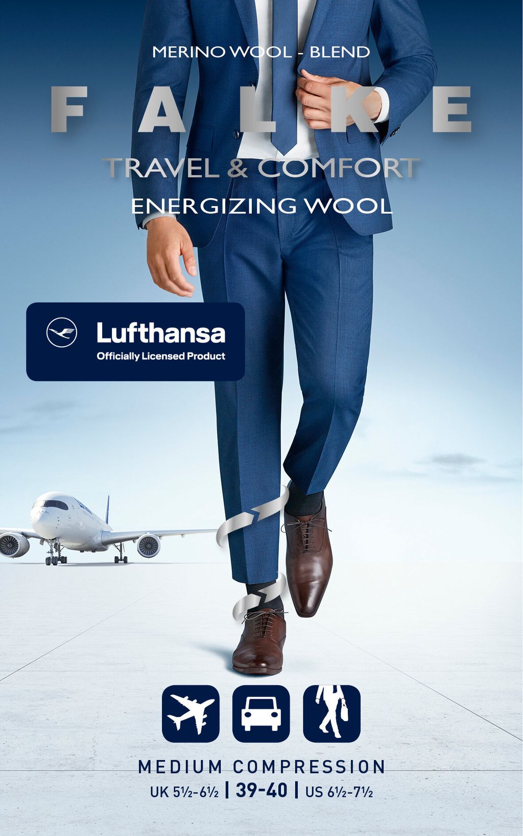 Energizing Wool Men Knee-high Socks