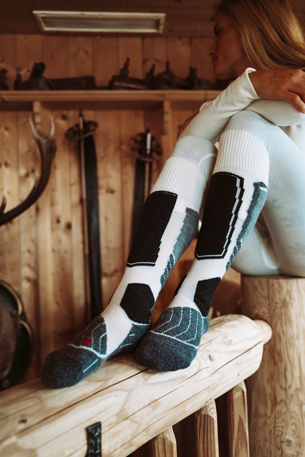 SK1 Comfort Women Skiing Knee-high socks