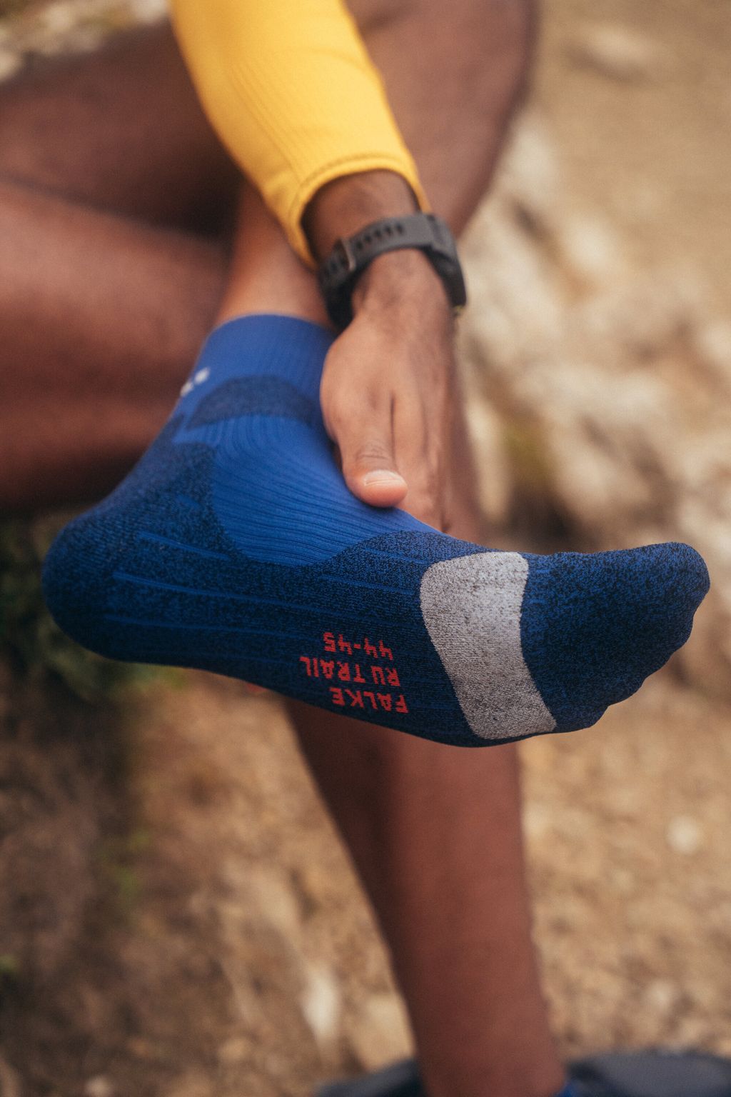 RU Trail Grip Men Running Socks