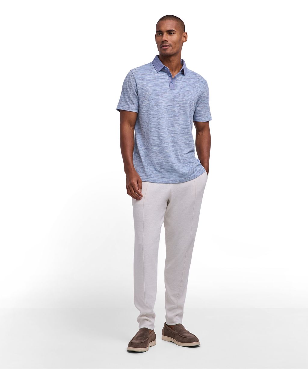 Cotton Linen Men Polo shirt