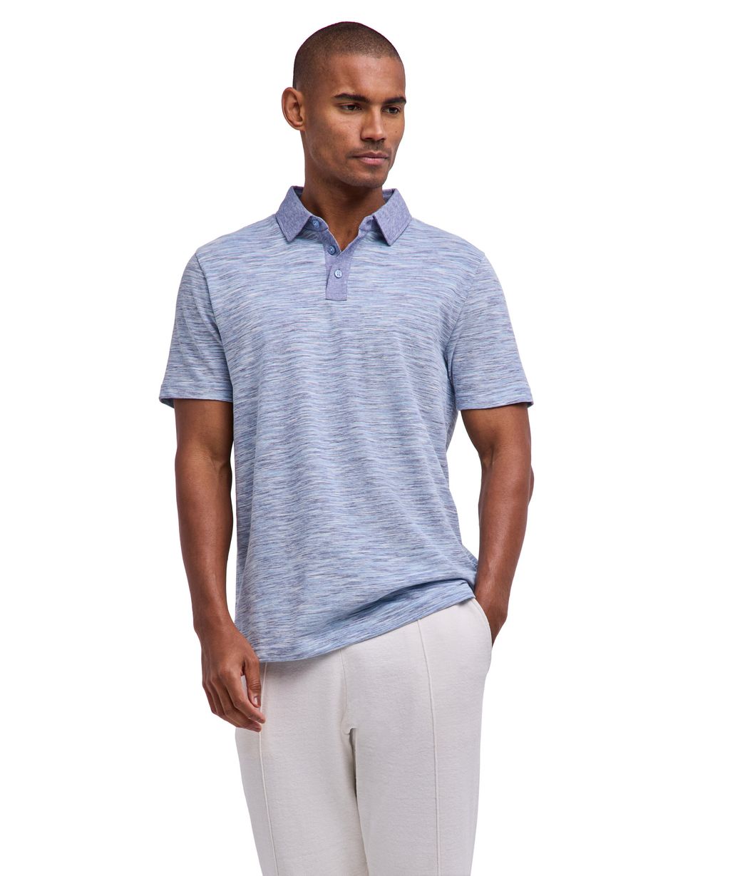 Cotton Linen Men Polo shirt