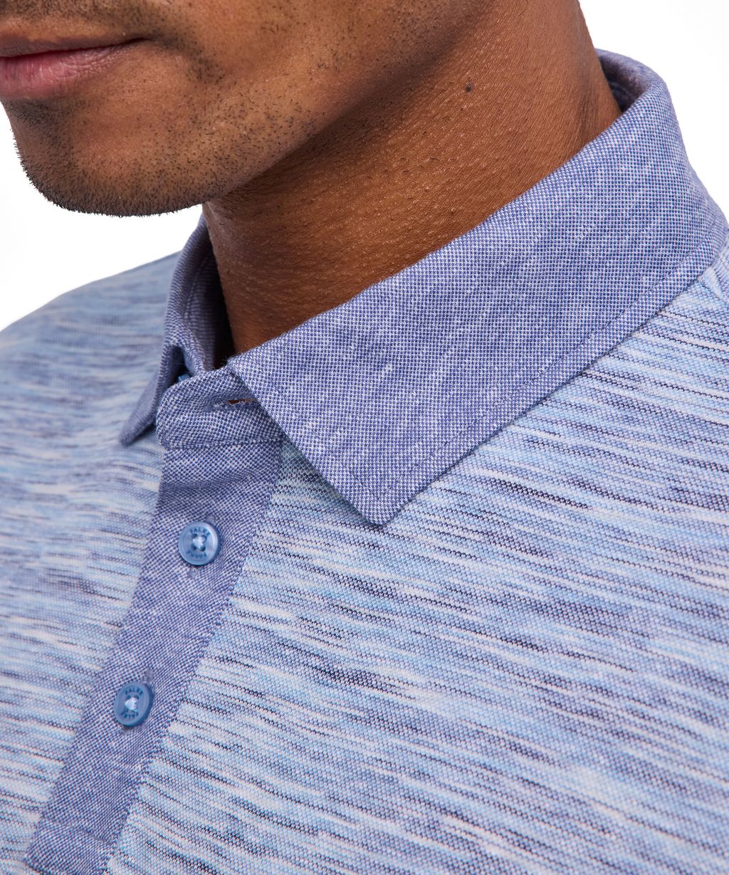 Cotton Linen Men Polo shirt