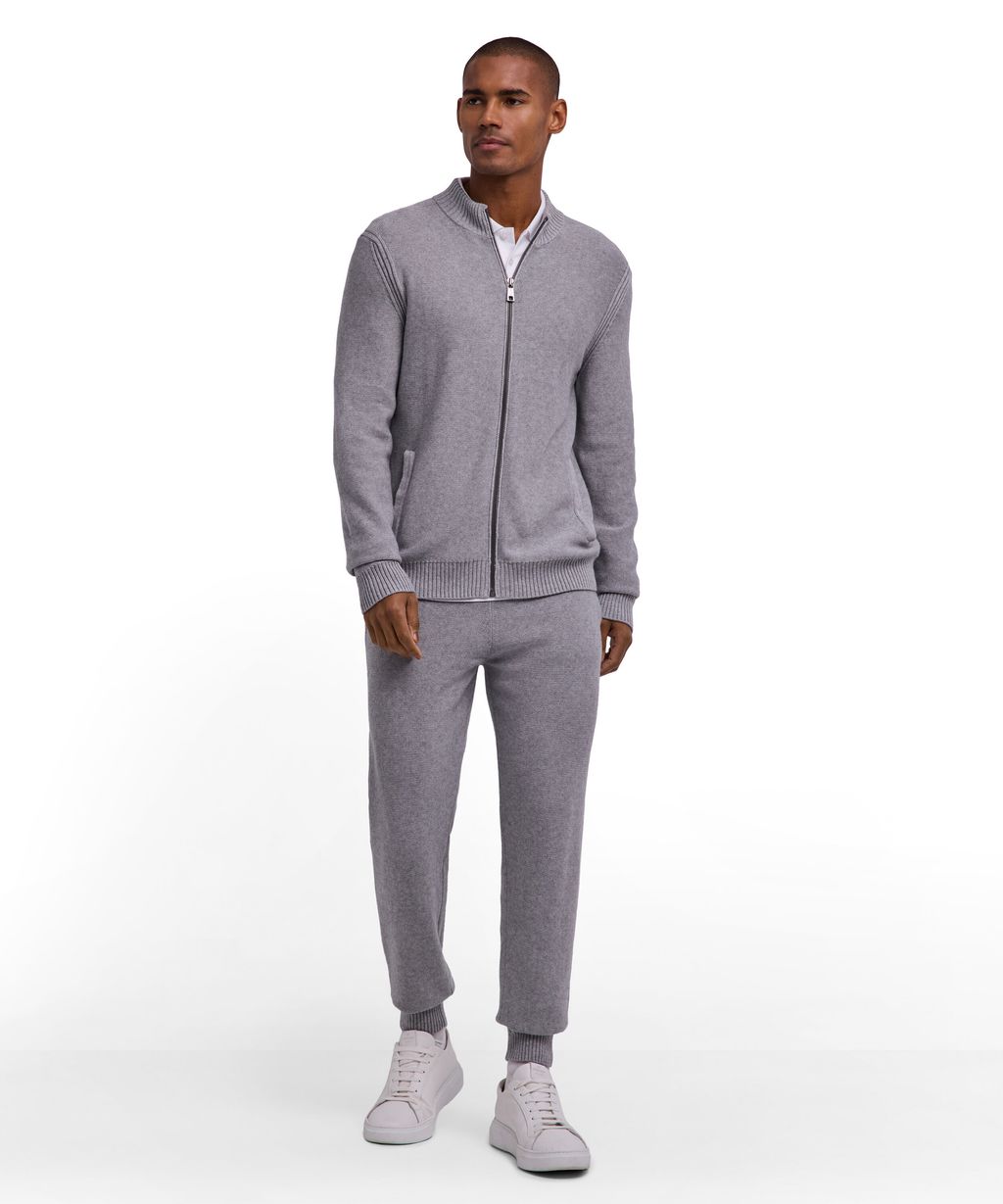 Cotton Cashmere Men Zip jacket