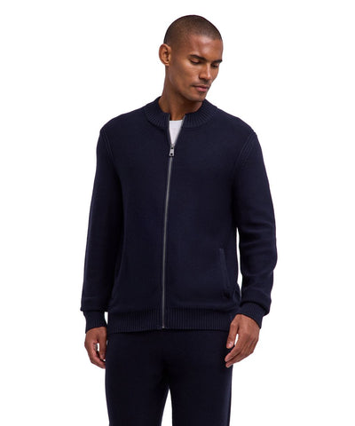 Cotton Cashmere Men Zip jacket