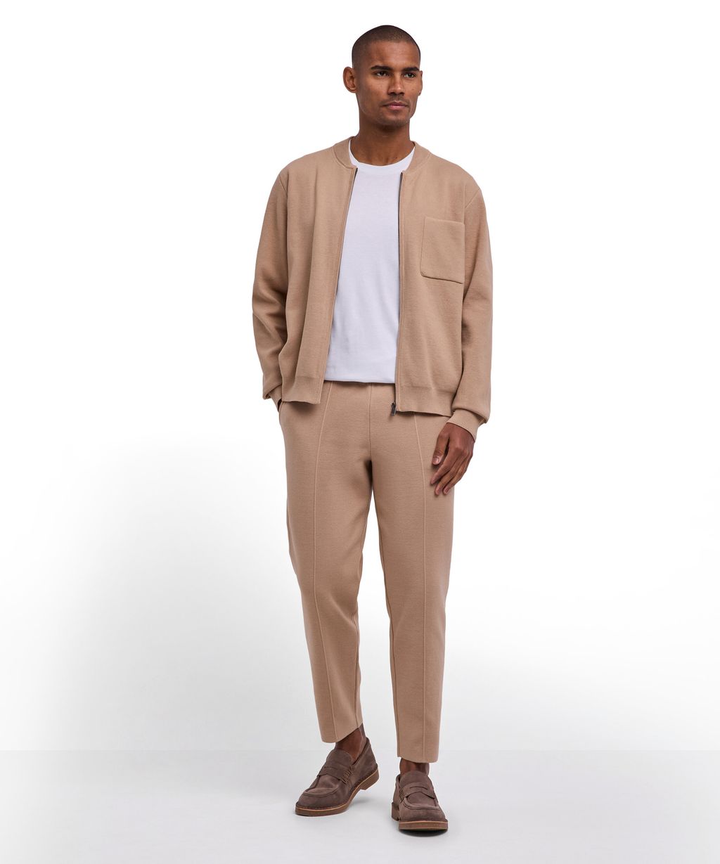 Cotton Knit Men Zip jacket