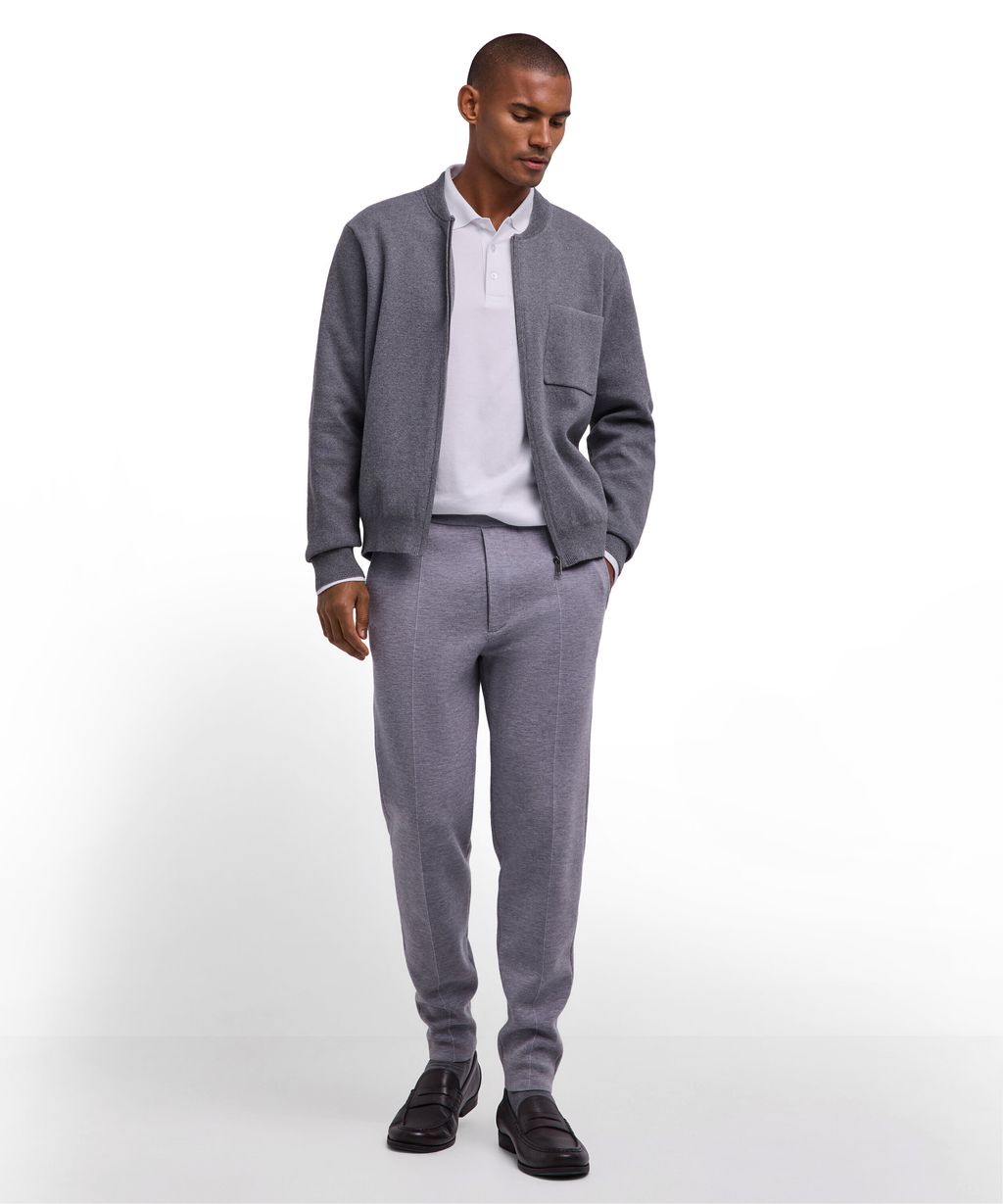 Cotton Knit Men Zip jacket