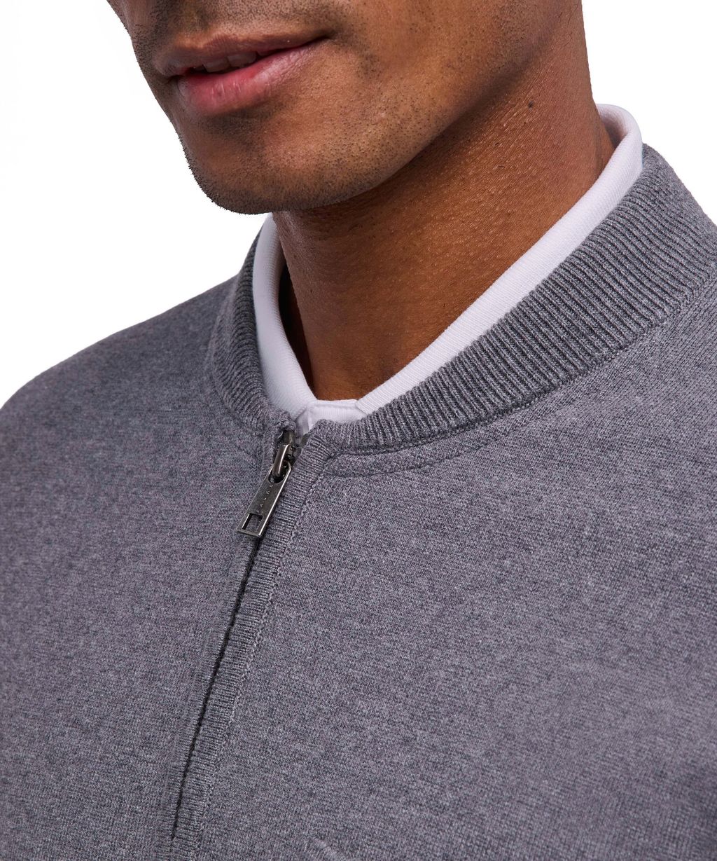 Cotton Knit Men Zip jacket