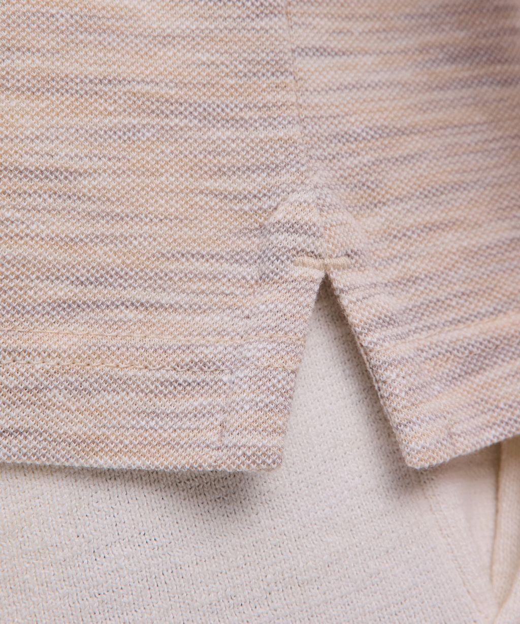 Cotton Linen Men Polo shirt