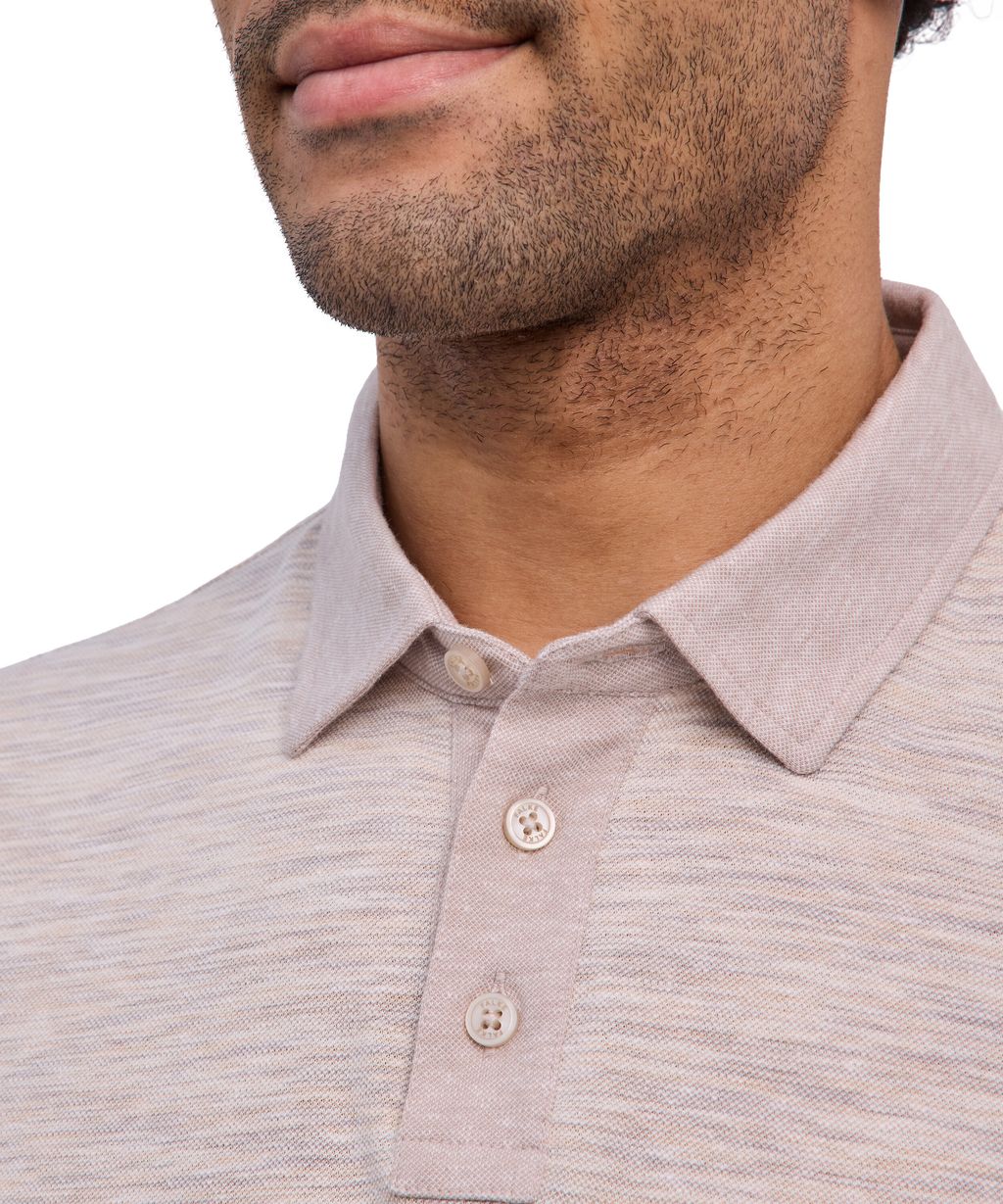 Cotton Linen Men Polo shirt