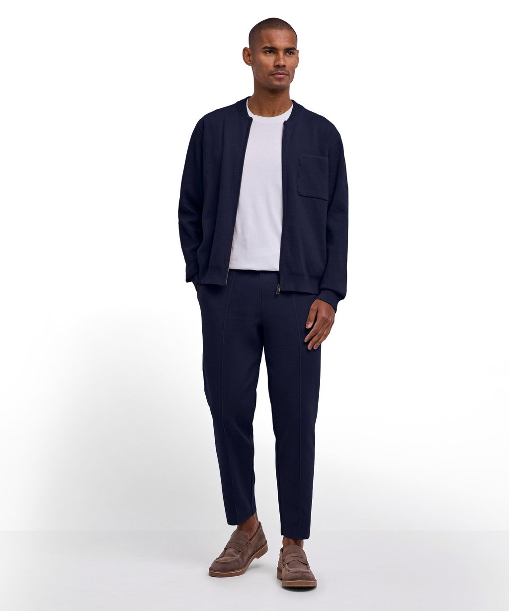 Cotton Knit Men Zip jacket