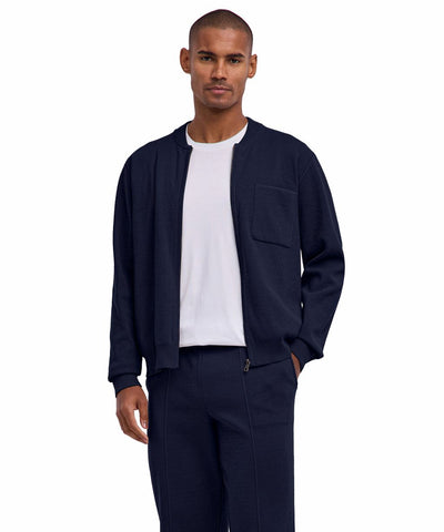 Cotton Knit Men Zip jacket