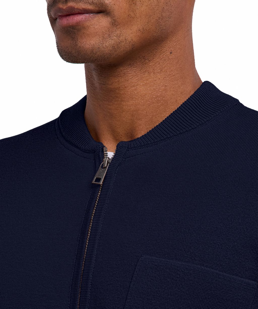 Cotton Knit Men Zip jacket