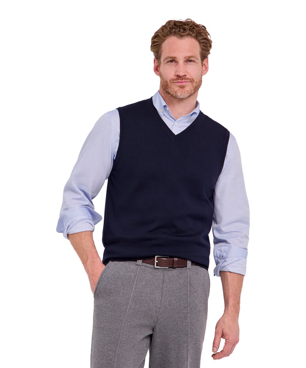Pure Merino Wool Men Slipover