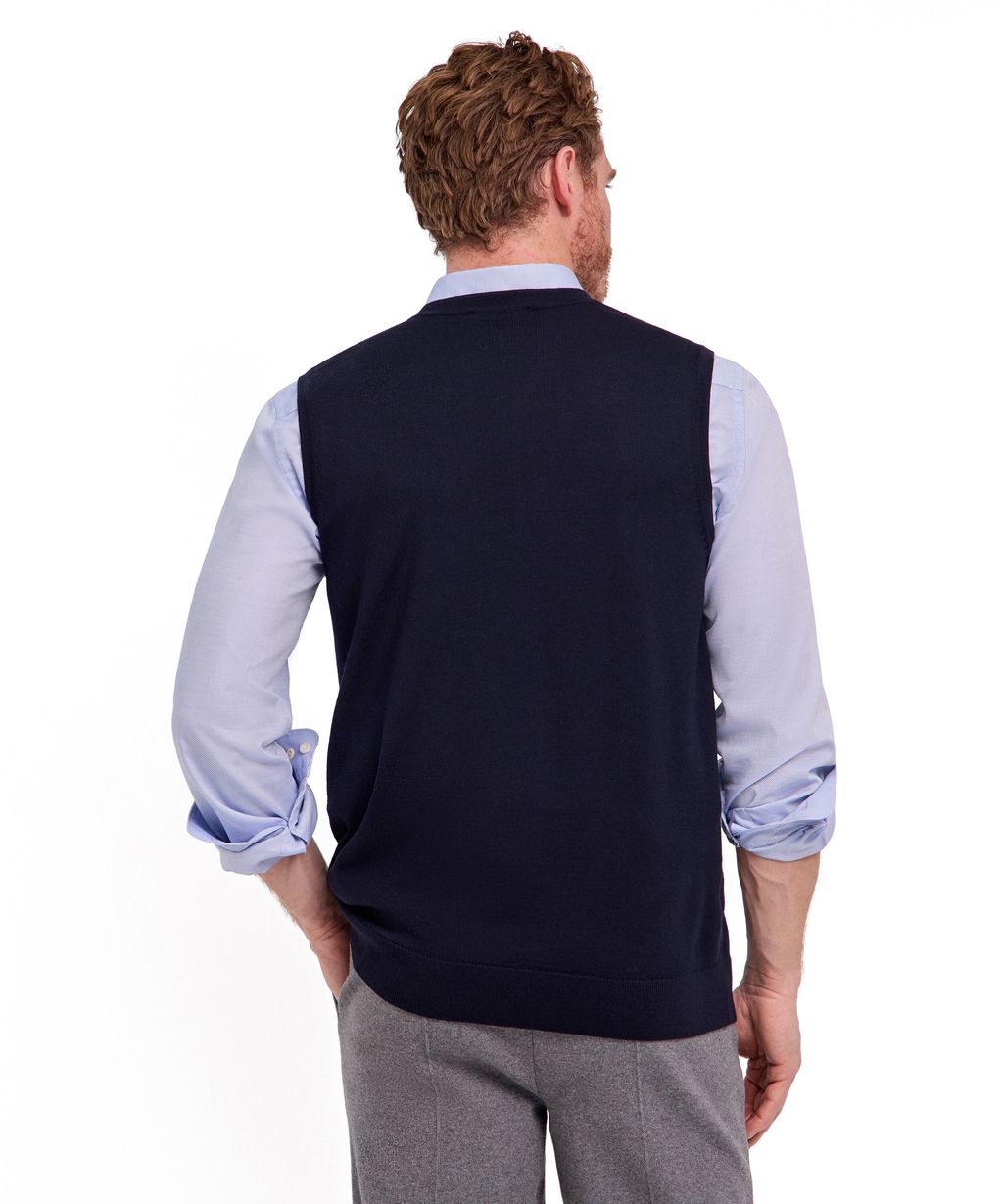 Pure Merino Wool Men Slipover