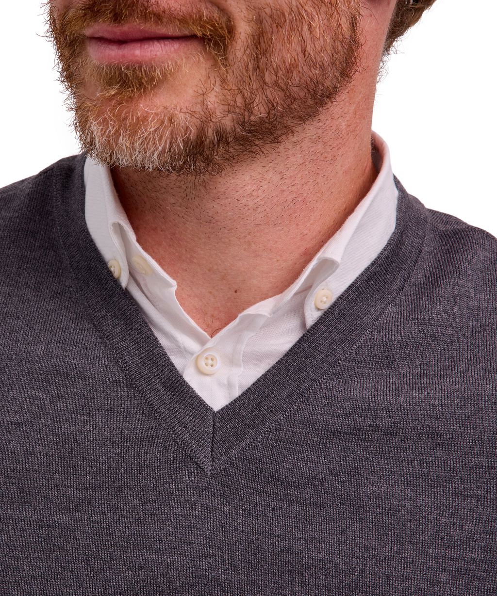 Pure Merino Wool Men Slipover