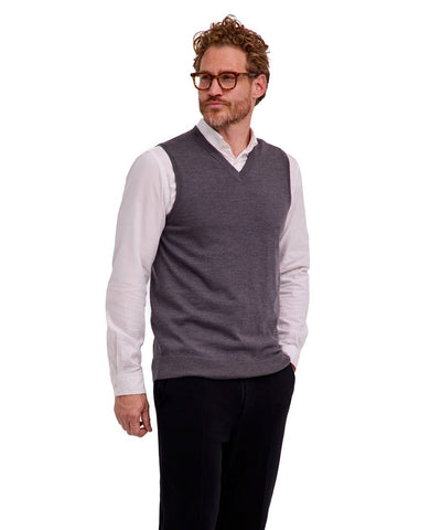 Pure Merino Wool Men Slipover